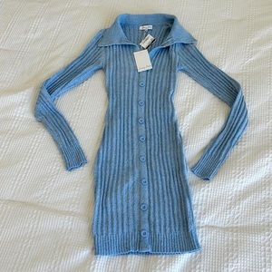 Baby Blue Long Sleeve Dress